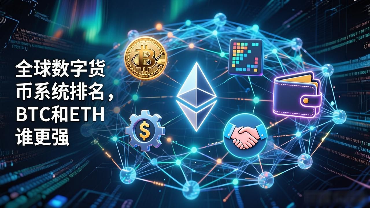 全球数字货币系统排名，BTC和ETH谁更强