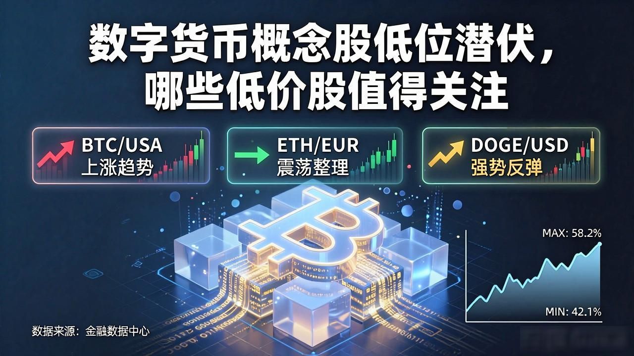 数字货币概念股低位潜伏，哪些低价股值得关注