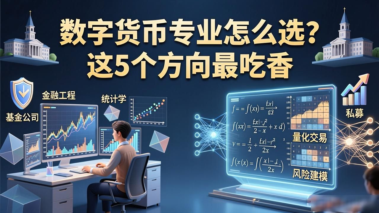 数字货币专业怎么选？这5个方向最吃香