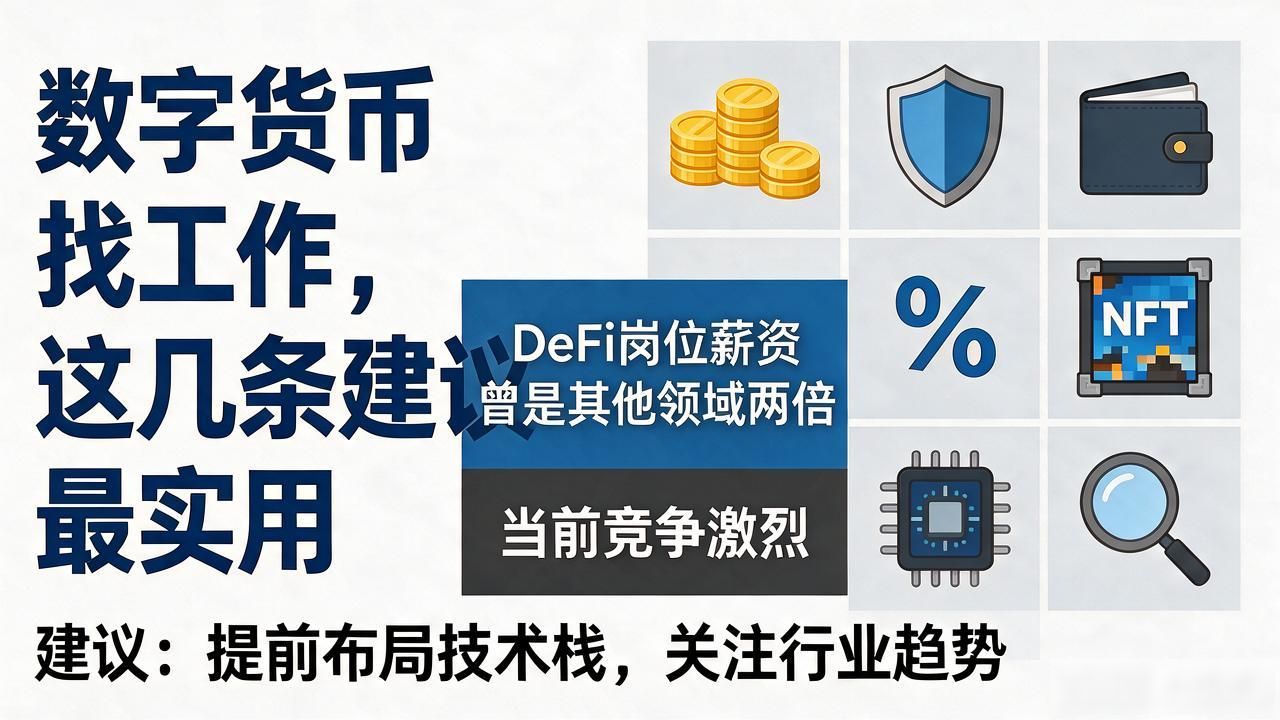 数字货币找工作，这几条建议最实用