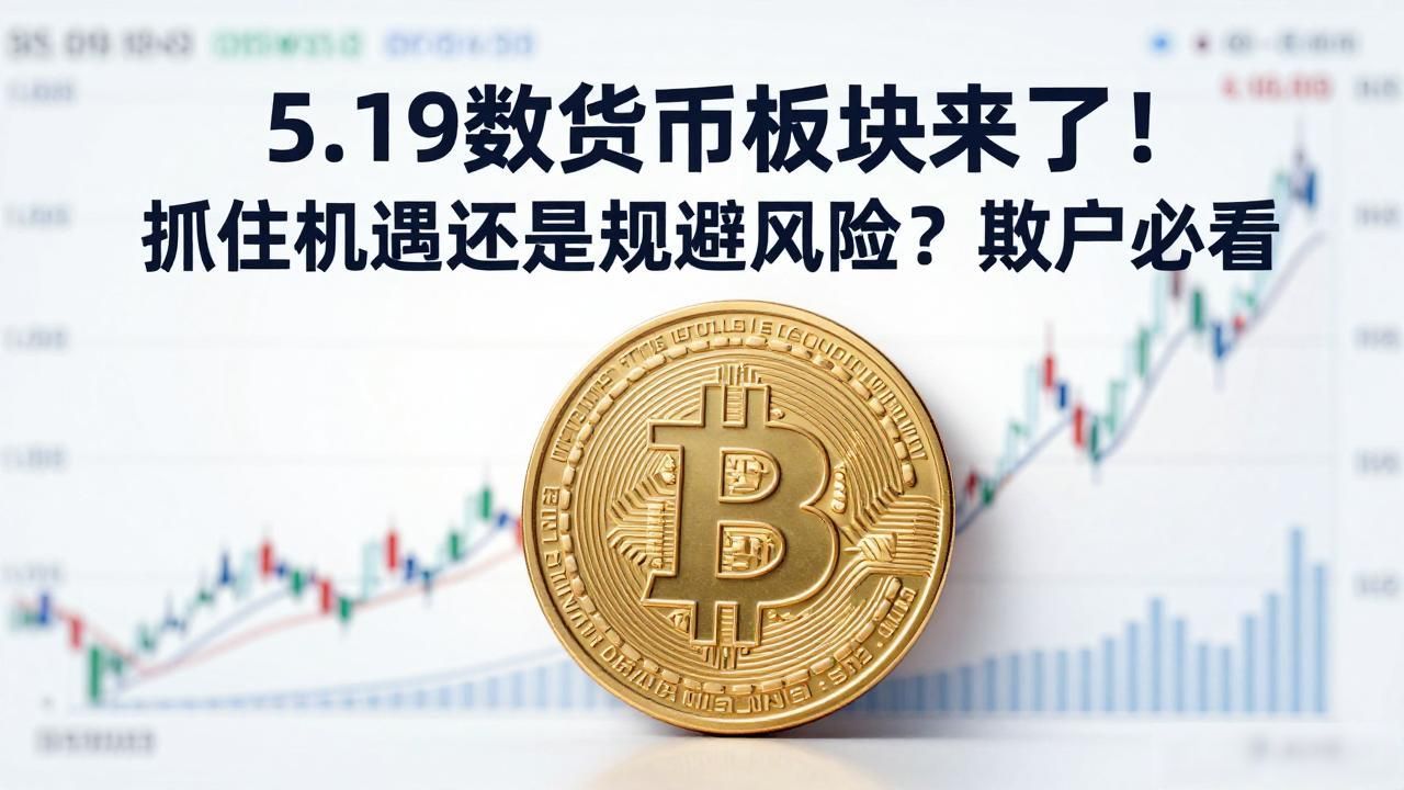 5.19数字货币板块来了！抓住机遇还是规避风险？散户必看