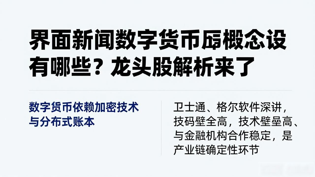 数字人民币试点扩围_支付终端升级公司业绩兑现_界面新闻数字货币概念